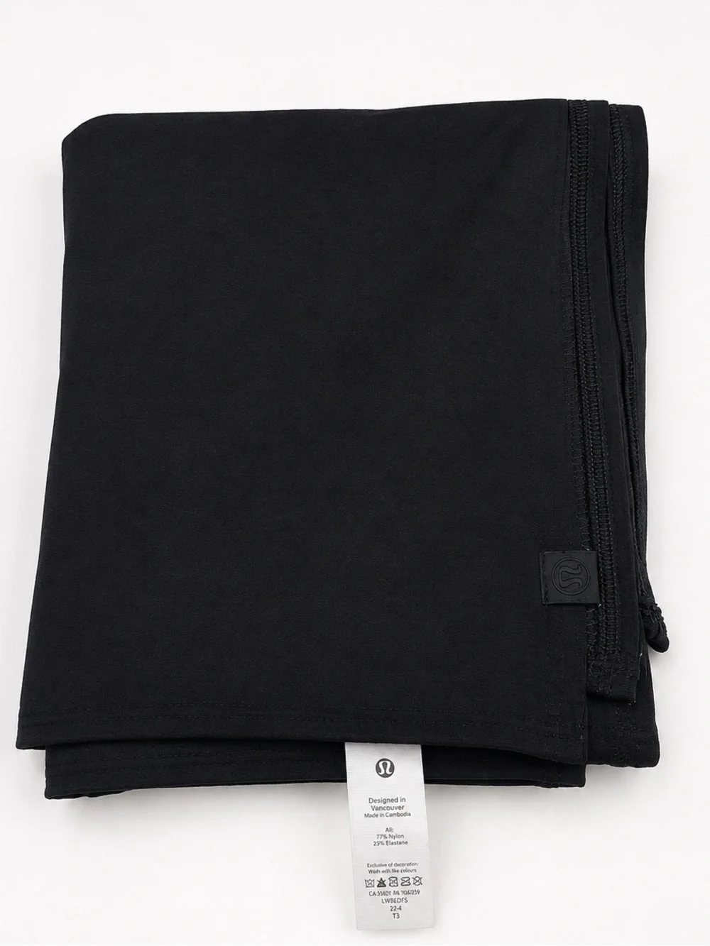 Lululemon Scarf-Style Hijab Women's One Size Black Lightweight Stretch LW9EDFS